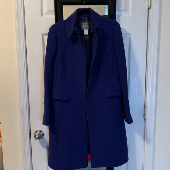 J. Crew Jackets & Blazers - Beautiful, gently worn blue J. Crew coat sz 12